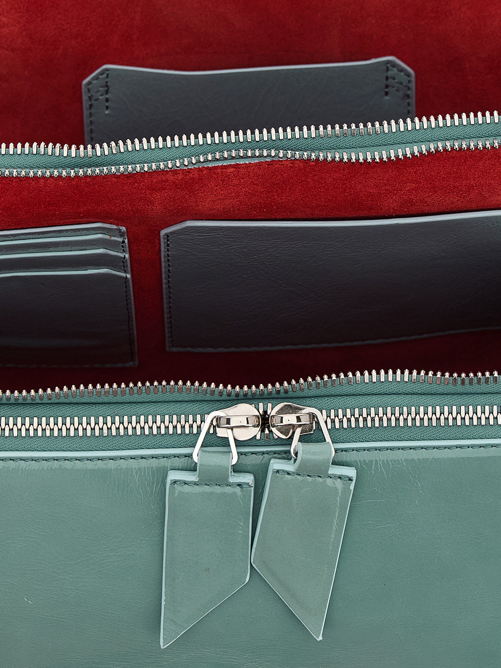 Blue Calfskin Shoulder Bag