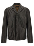 Black Calfskin Leather Jacket