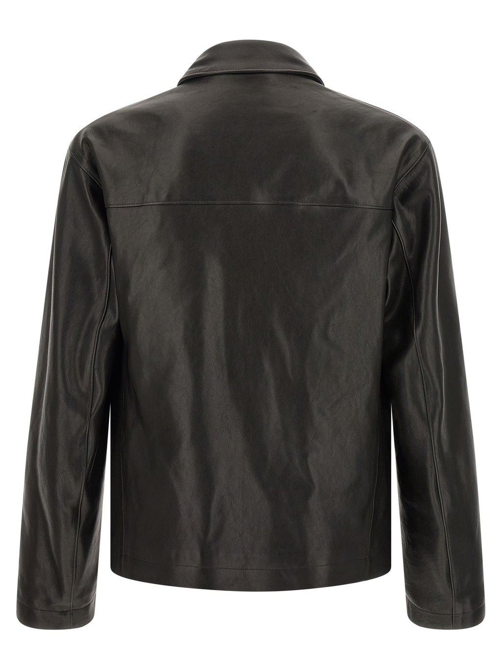 Black Calfskin Leather Jacket