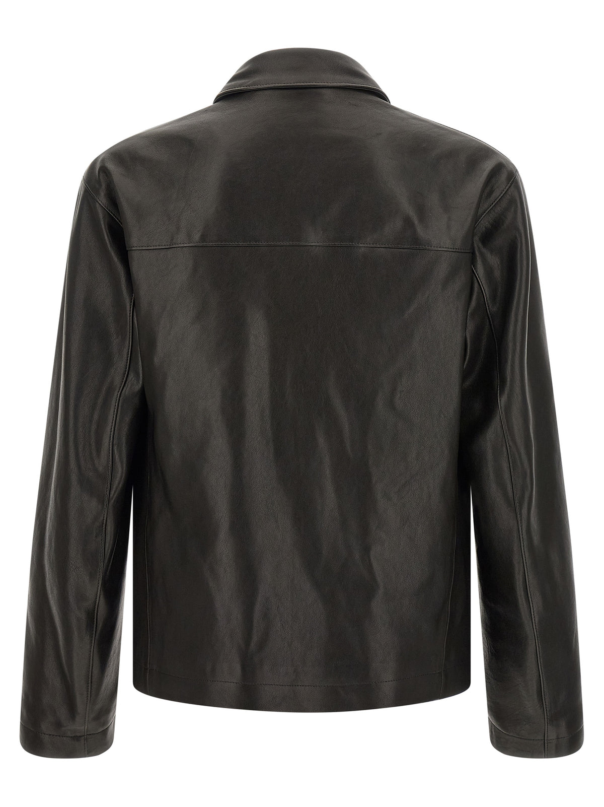 Black Calfskin Leather Jacket