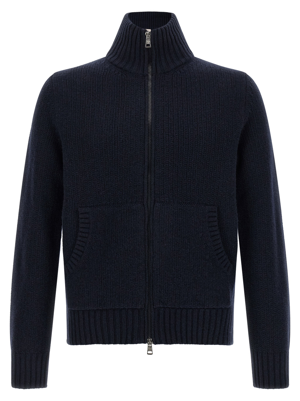 Blue Virgin Wool Cardigan