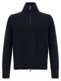 Blue Virgin Wool Cardigan