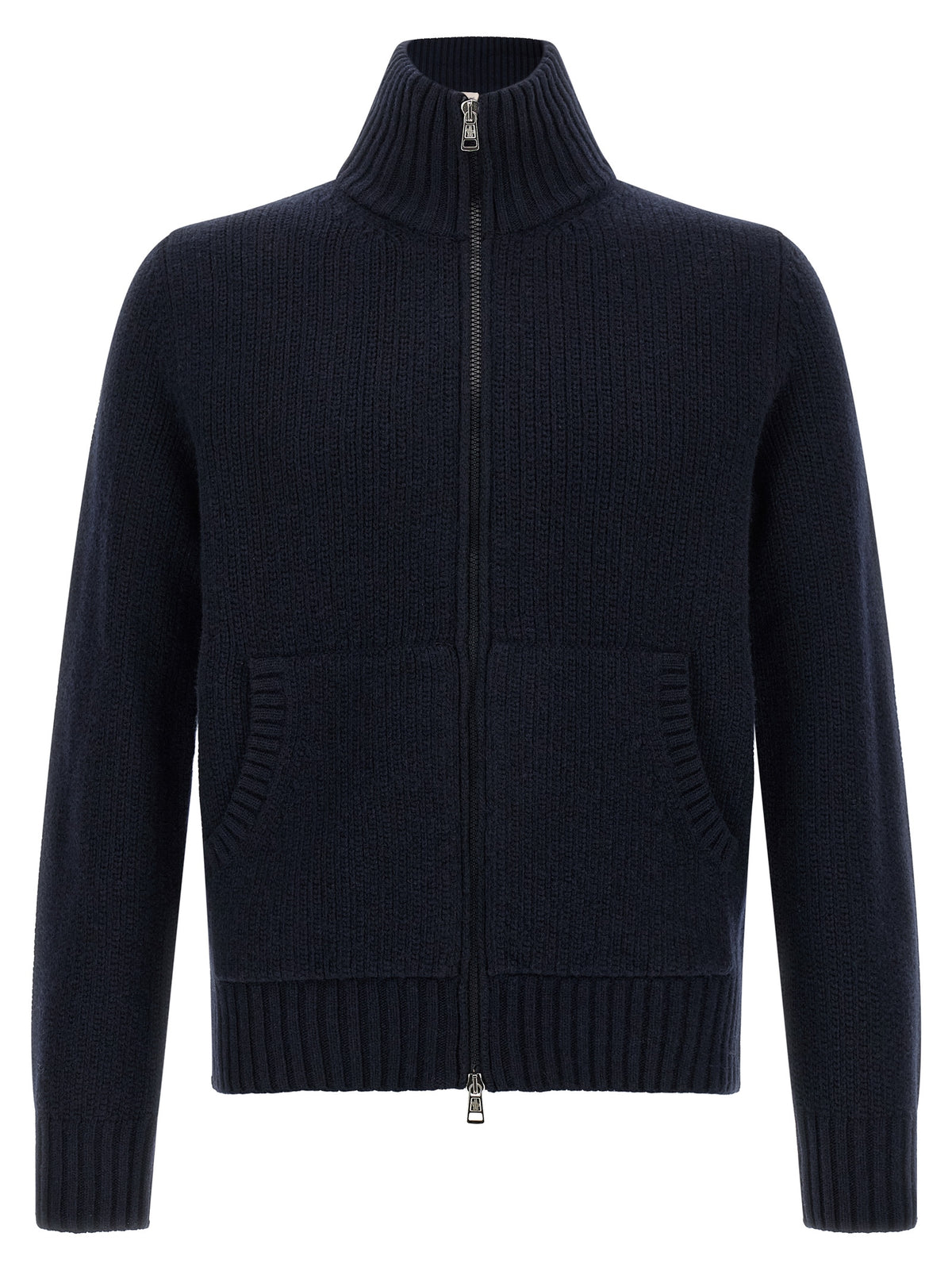 Blue Virgin Wool Cardigan