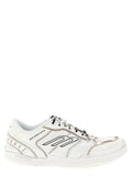 White Calfskin Athletic Sneakers