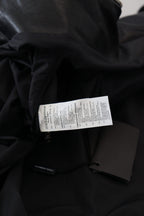 Black Leather Hooded Blouson Coat Jacket