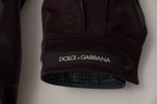 Bordeaux Nylon Collared Men Coat Jacket