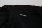 Bordeaux Nylon Collared Men Coat Jacket