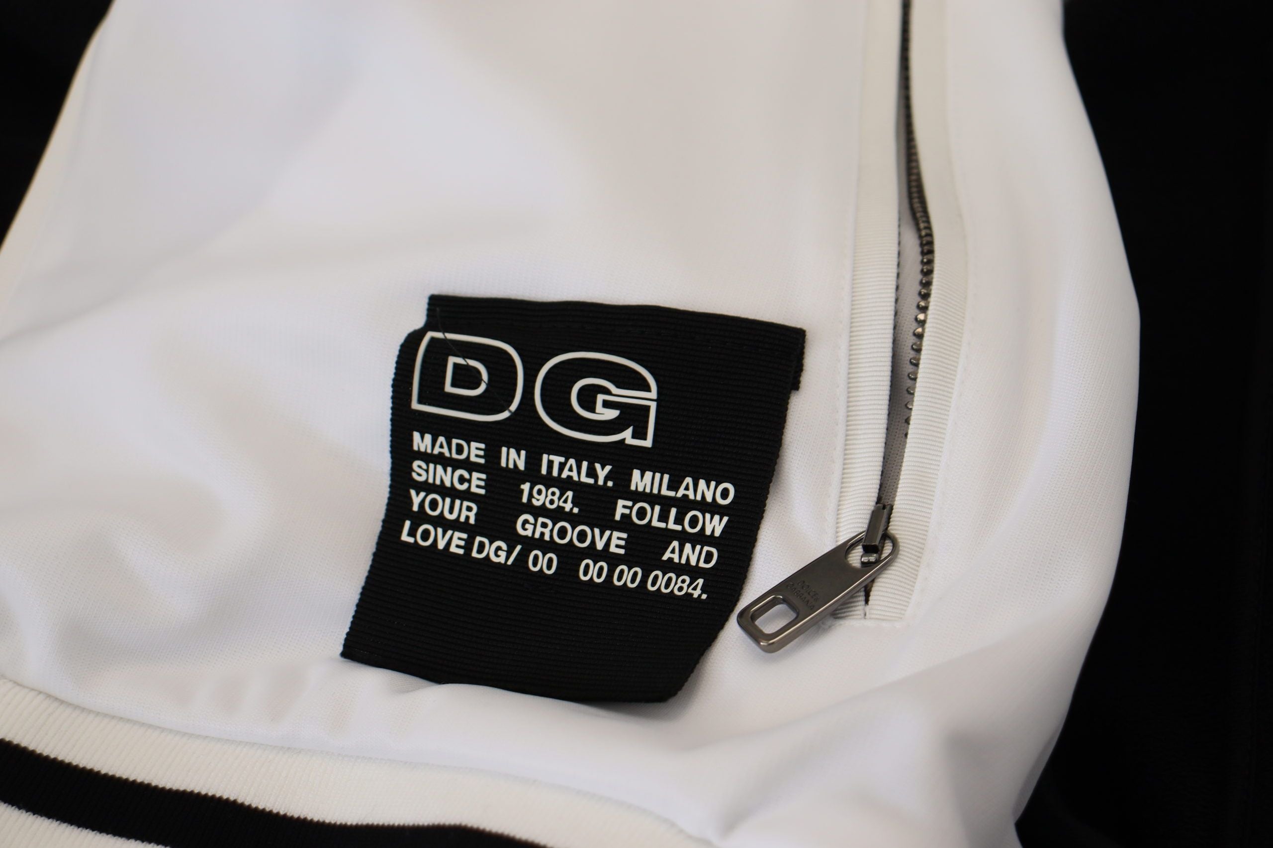 Black Polyester Hooded Full Zip Jacket