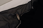 Black Polyester Hooded Full Zip Jacket