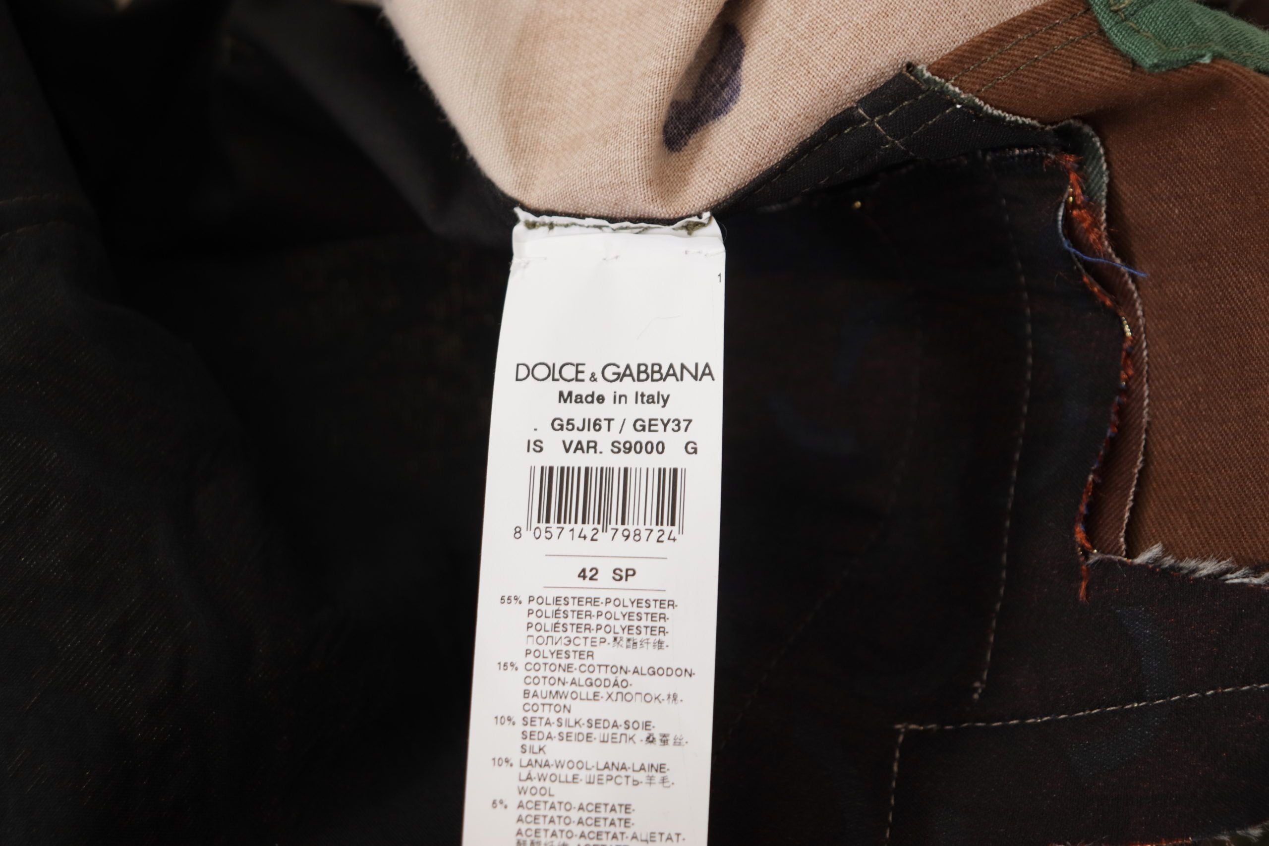 Multicolor Button Down Patchwork Shirt