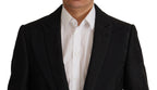 Black Polyester Formal 2 Piece MARTINI Suit