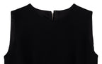 Black Dress Sheath Flare Viscose Dress