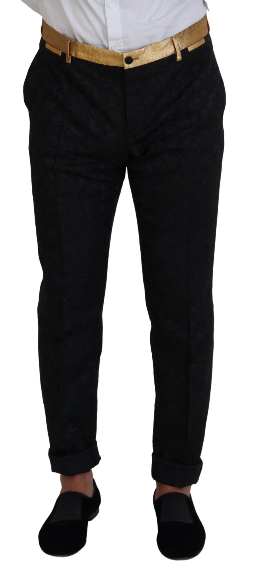 Black Gold Fantasy Tuxedo Slim Fit Suit