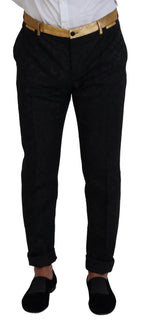 Black Gold Fantasy Tuxedo Slim Fit Suit
