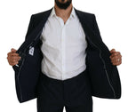 بدلة مارتيني زرقاء من قطعتين بزر واحد