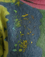Multicolor Mohair Turtleneck Pullover Sweater