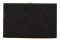 Black Silk Gold Frame Clutch Evening Party Purse Bag