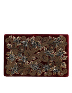 Red Velvet Gold Frame Clutch Evening Party Purse Bag