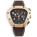 Black Leather Dress Watch
