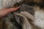 Brown Fox Tail Fur Shawl Neck Wrap Cover Collar Scarf