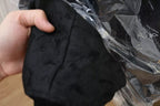 Black Logo Patch Brocade Bomber Full Zip Jacket