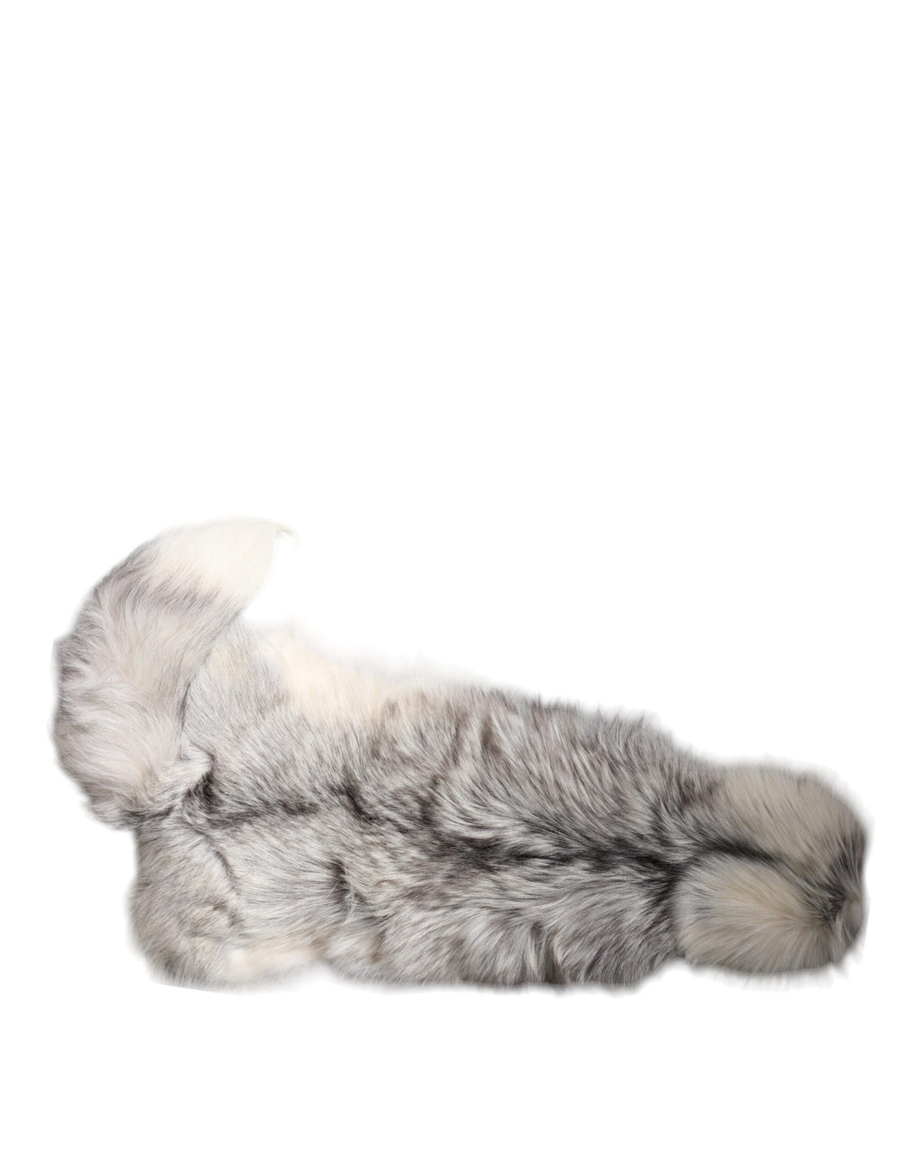 White Fox Fur Neck Wrap Warmer Winter Scarf