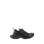 Black Polyethylene Athletic Sneakers