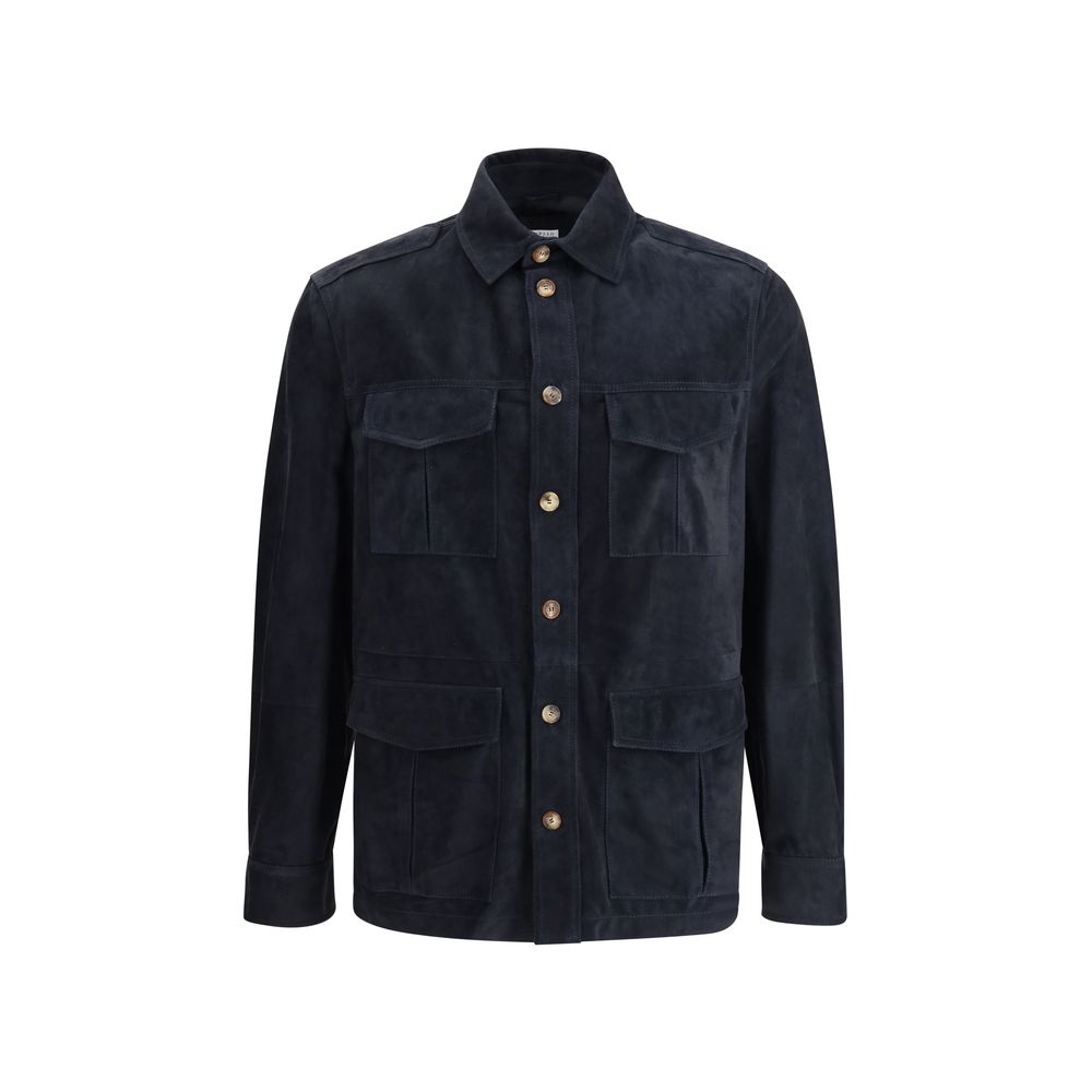 Suede leather shirt Jacket