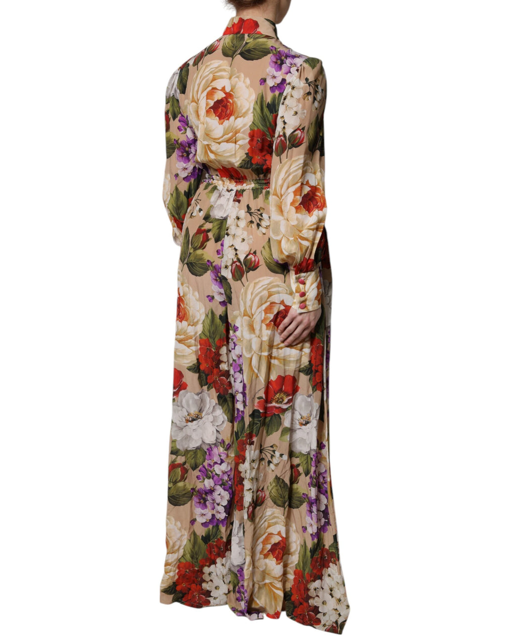 Multicolor Floral Wide Leg Jumpsuit Dress