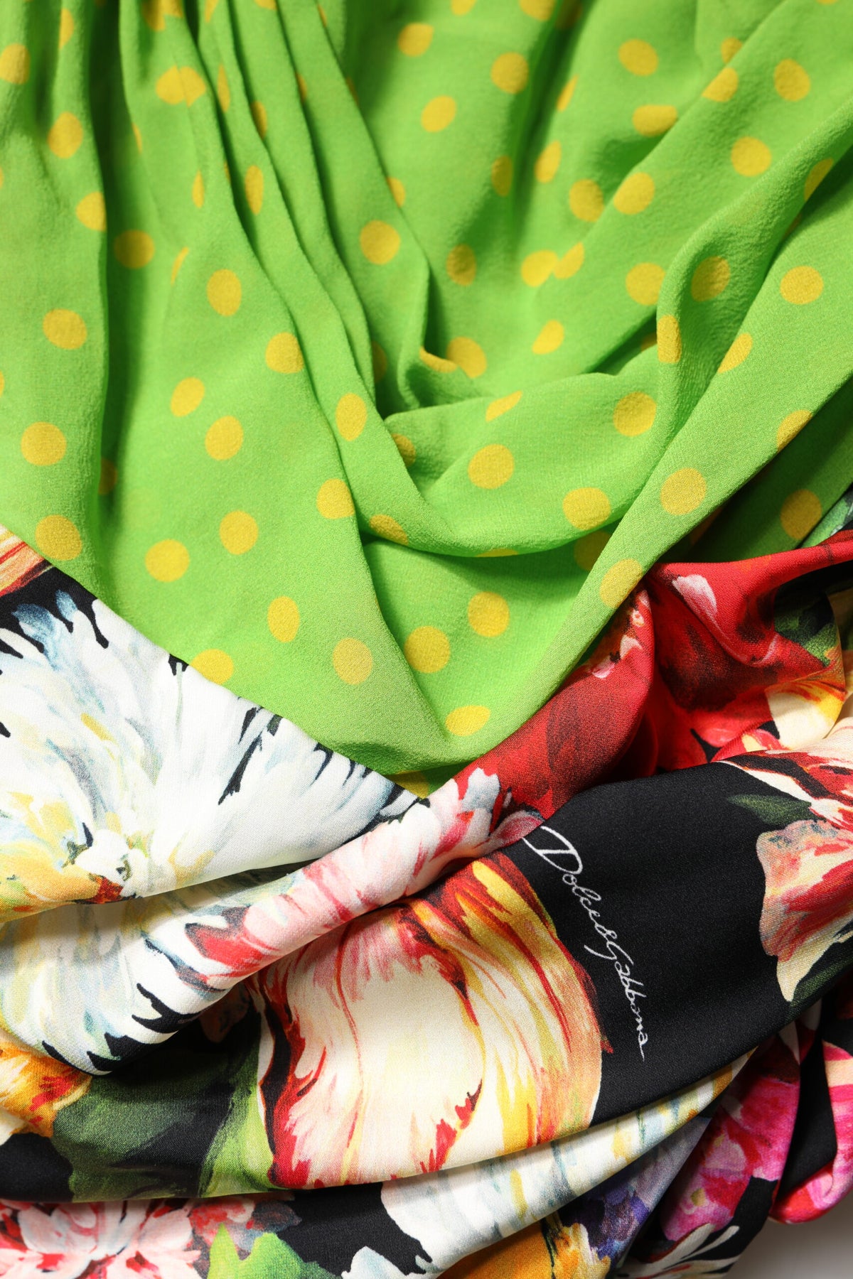 Multicolor Floral Patchwork Fitted Mini Dress