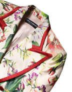 Multicolor Floral Double Breasted Jacket