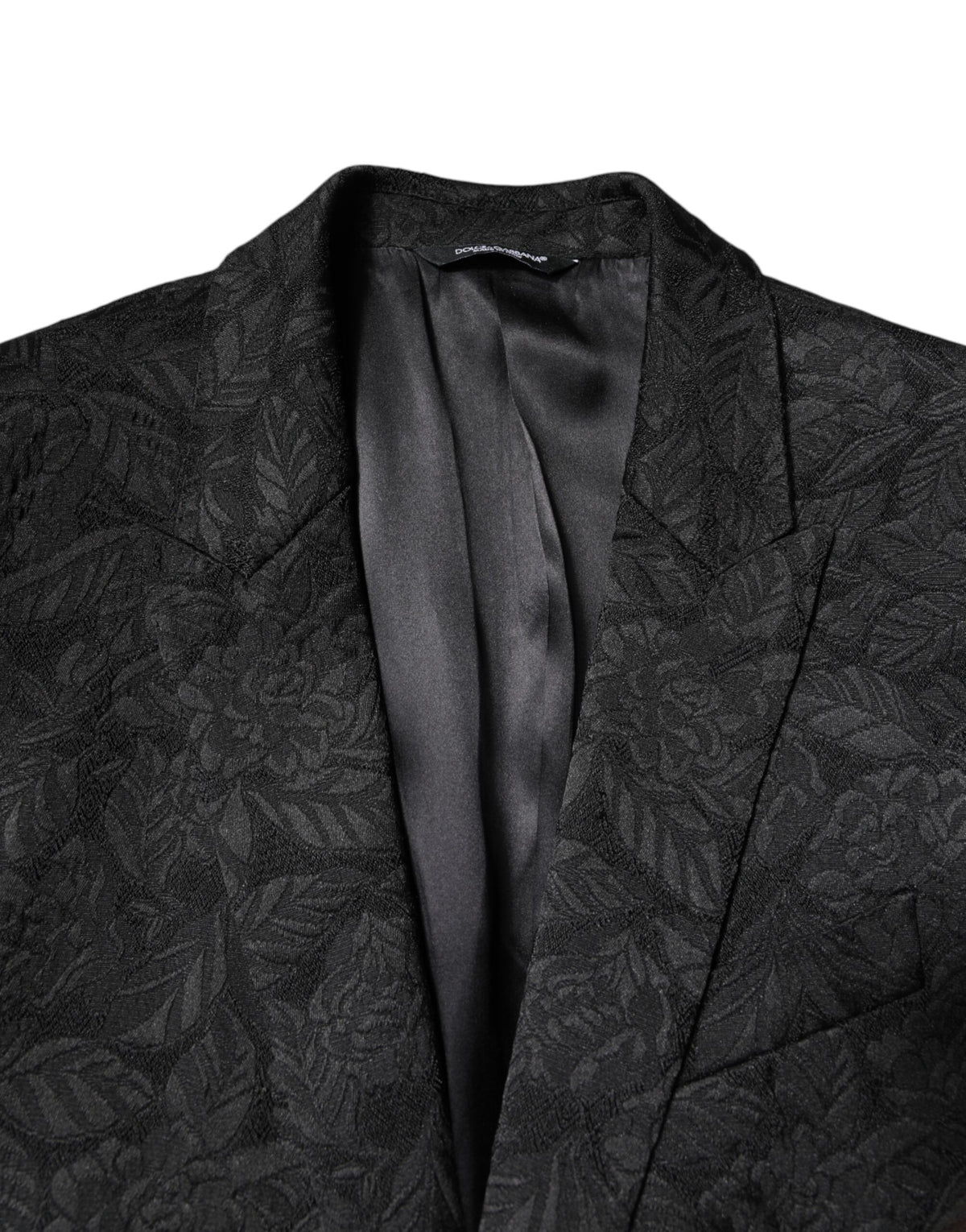 Black MARTINI Brocade Single Breasted Blazer