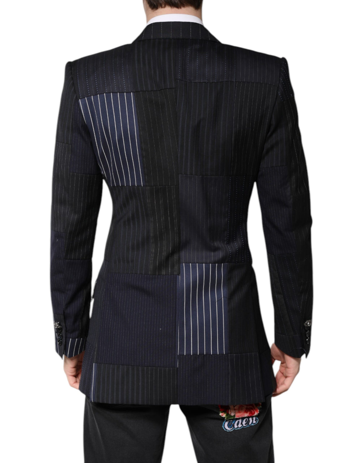 Multicolor Patchwork Jacket Coat Suit Blazer