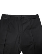 Black Wool Single Breasted 2 Piece Suit