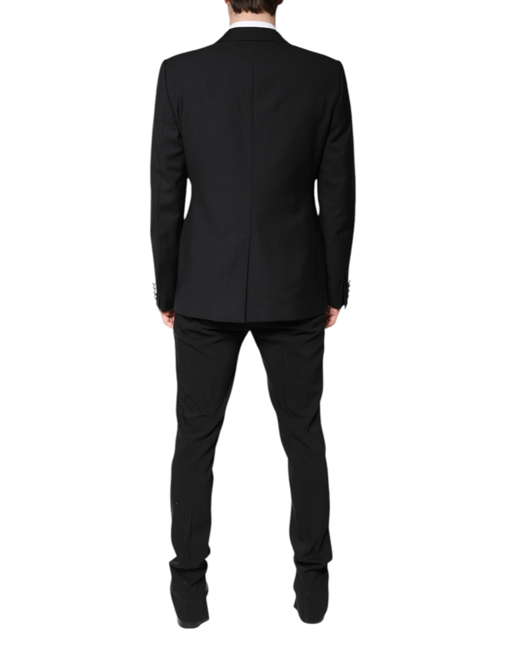 Black Wool Single Breasted Blazer Jacket