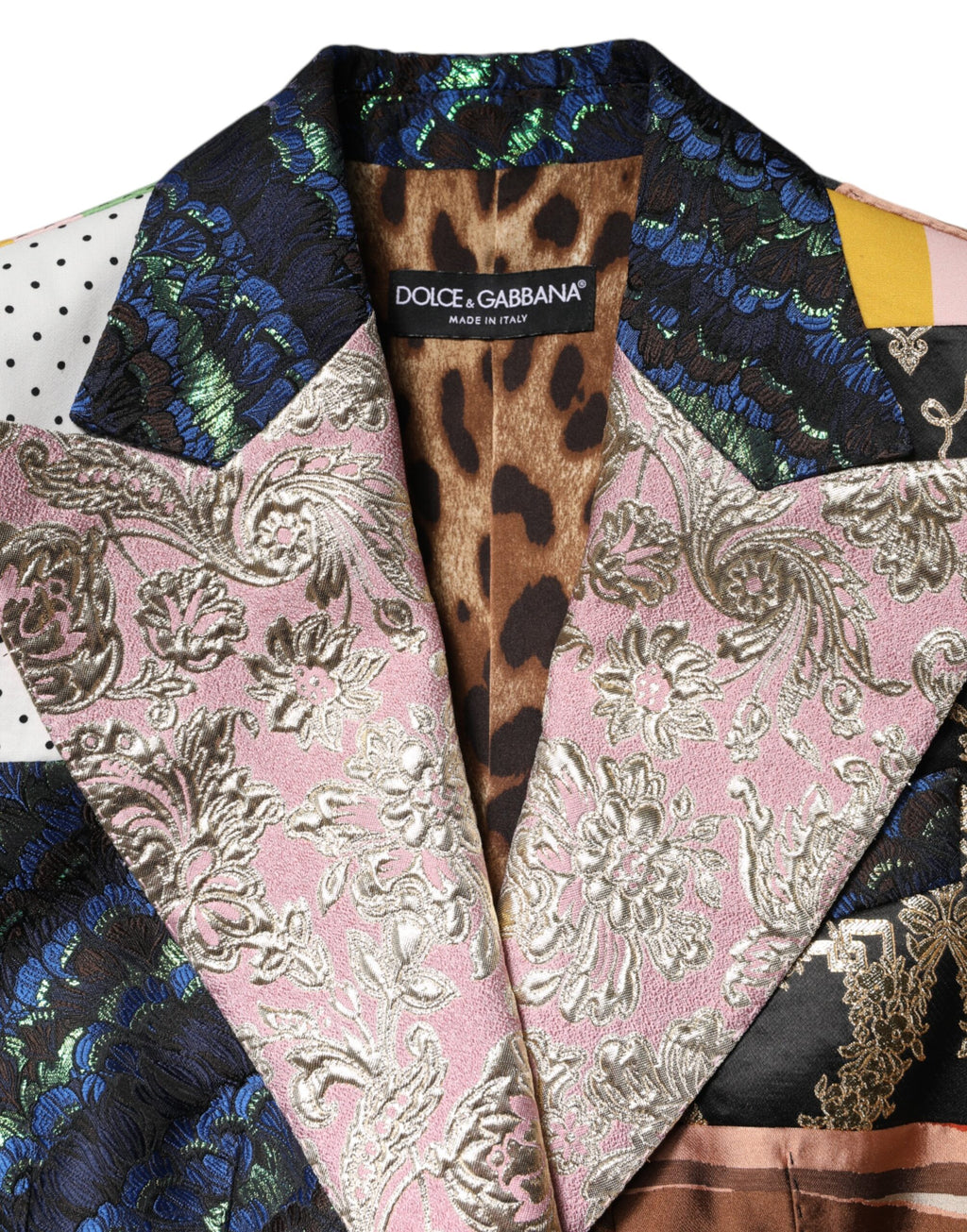 Multicolor Floral Patchwork Jacquard Jacket