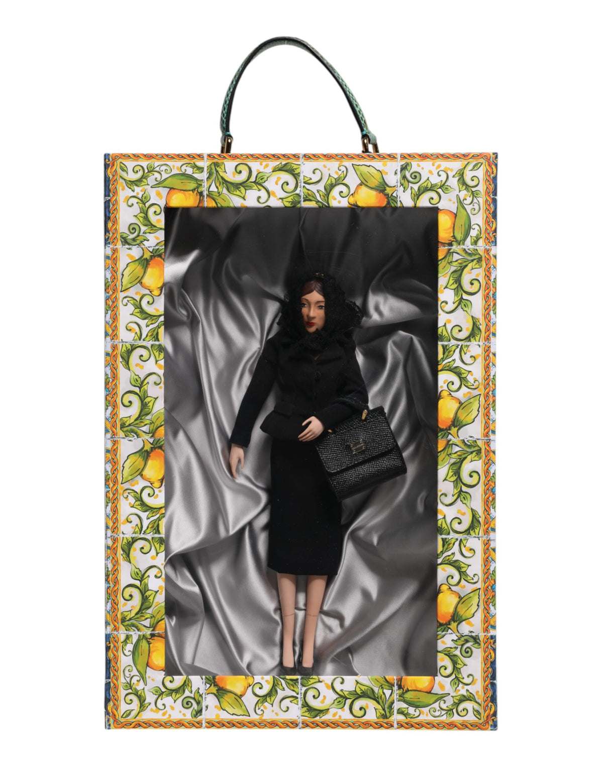 Black Dress Ceramic Porcelain Fashion Leather Sicily Dolls