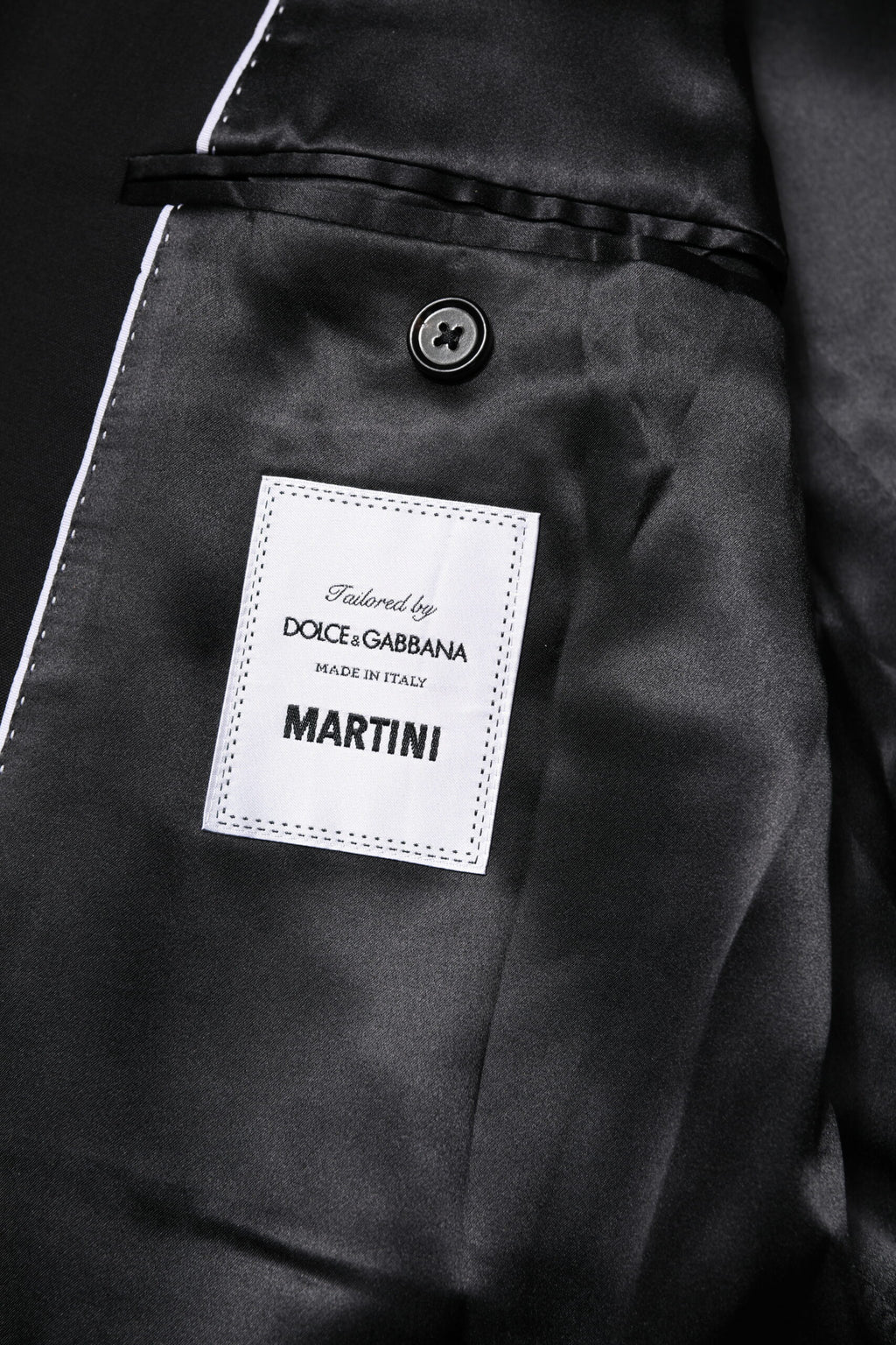Black MARTINI Double Breasted Suit Jacket