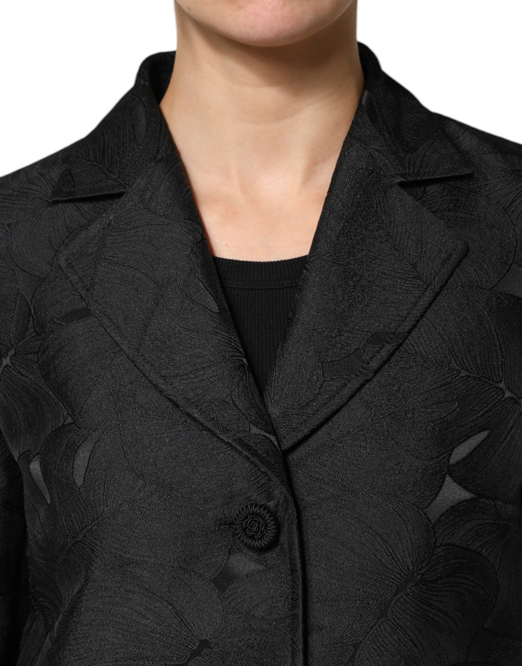 Black Single Breasted Trench Coat Jacket