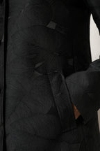 Black Single Breasted Trench Coat Jacket