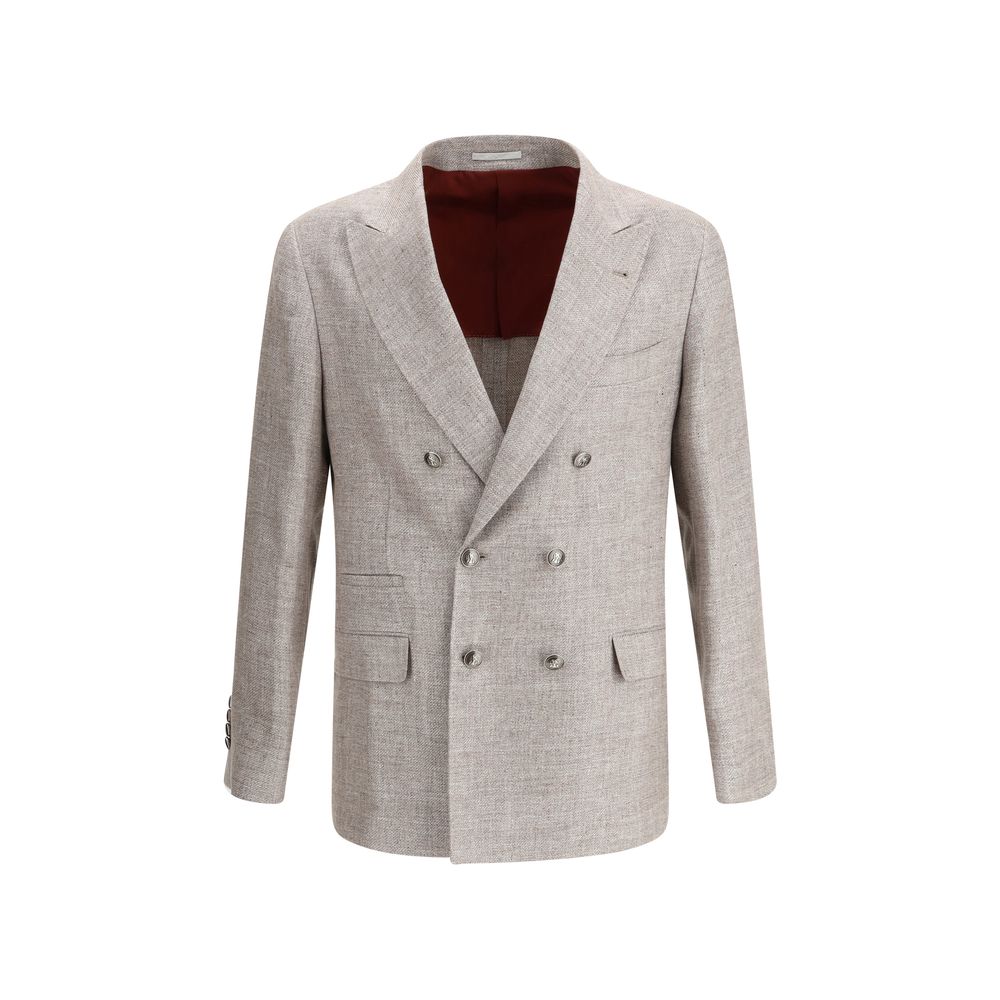 Light Brown Linen Blazer