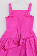 Pink Silk Long Sheath Ball Gown Dress