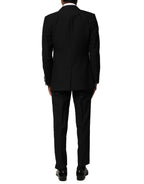 Black Wool 3 Piece Single Breasted Suit