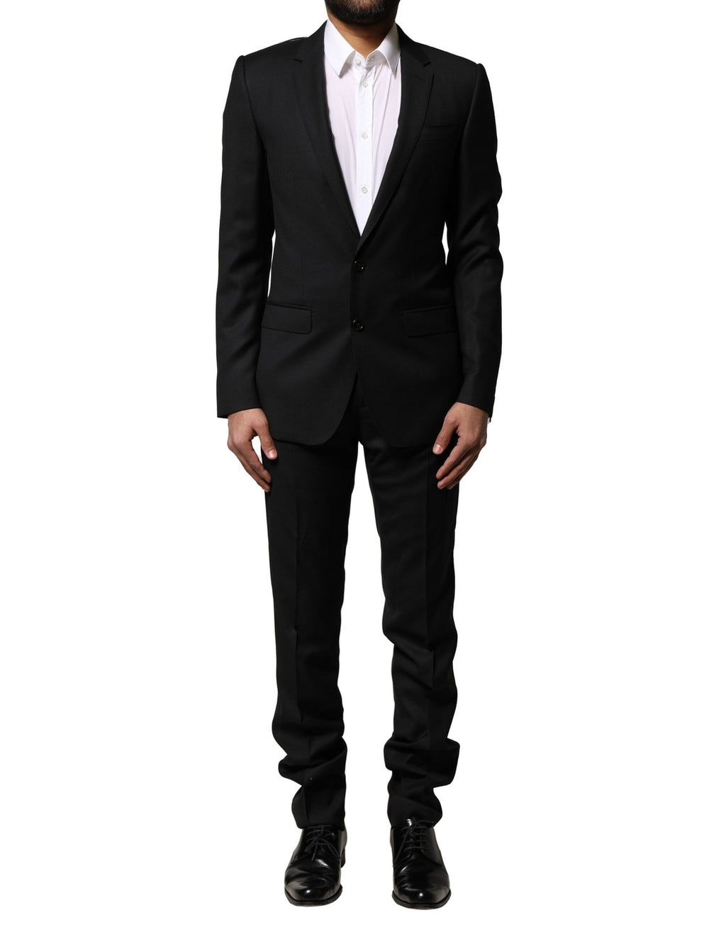 Blue MARTINI Wool Formal 2 Piece Suit