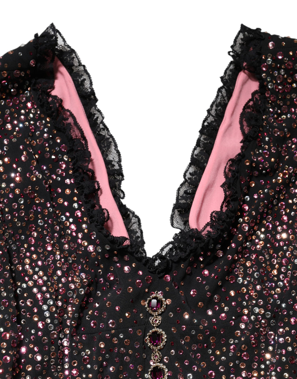 Multicolor Embellished Mermaid Gown Dress