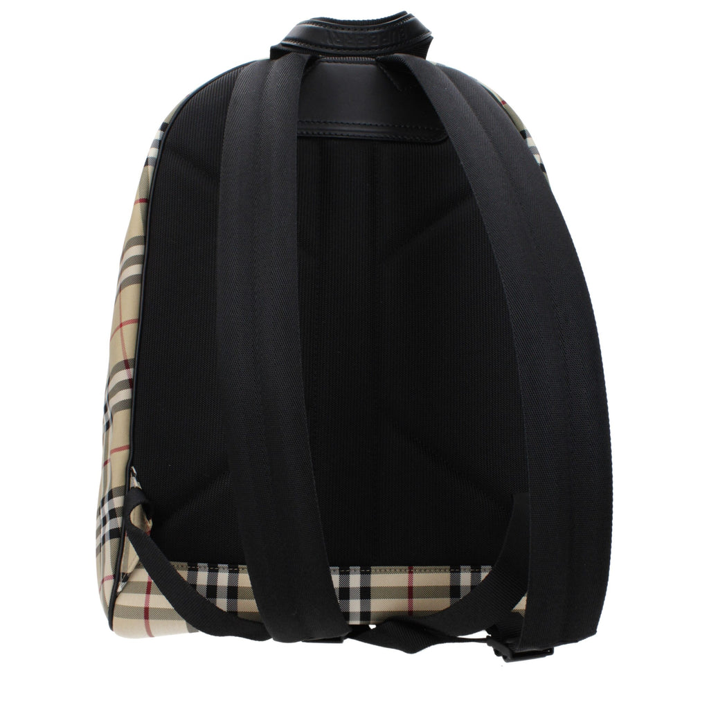 Beige Fabric Backpack
