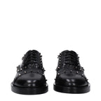 Black Leather Oxfords And Derbies