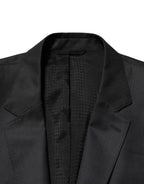 Dark Gray Wool Single Breasted 2 Piece Suit