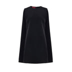 Black Wool Casual Dress