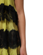 Yellow Black Babydoll Chemise Lingerie Dress